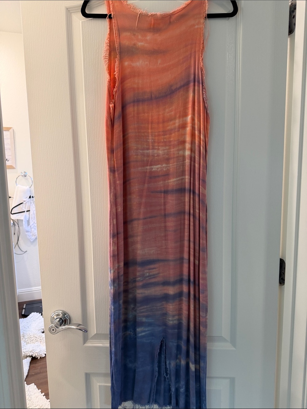 Sam & Lavi Coral to Blue Ombre Maxi Dress - Picture 7 of 7